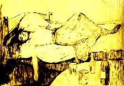 Edvard Munch dagen efter painting